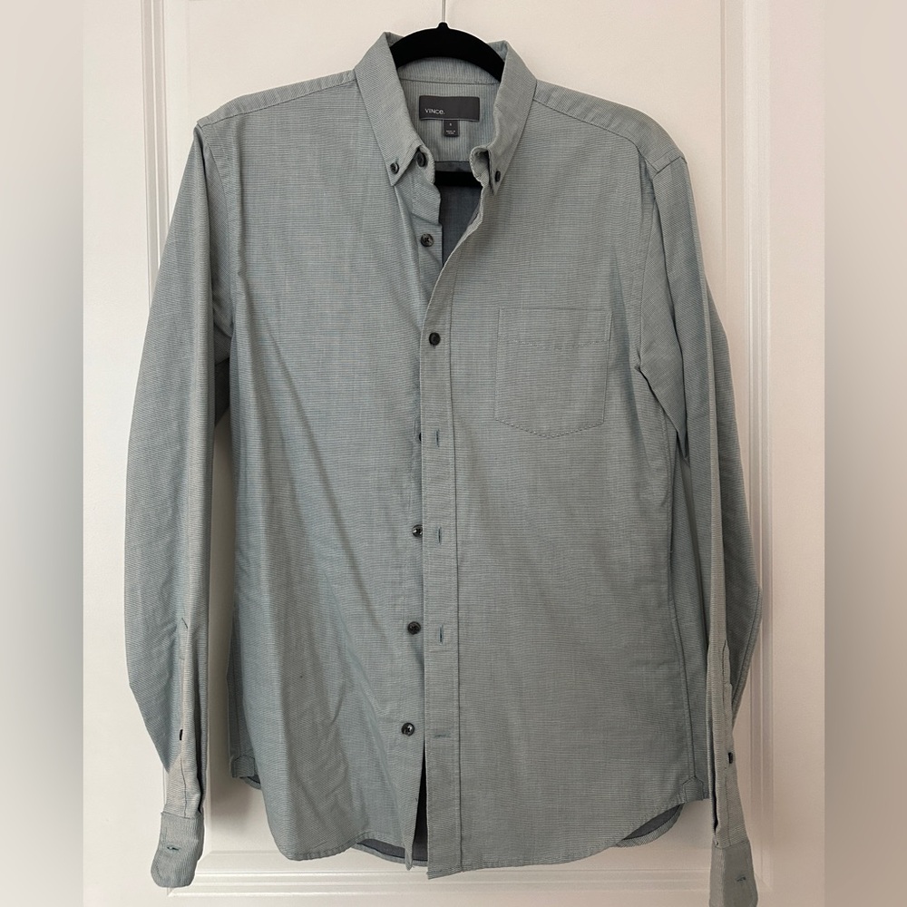 Vince Men’s Button Down Collared Long Sleeve Shirt Size Small